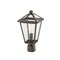 Z-Lite Talbot 1 Light Outdoor Post Mount Fixture, Oil Rubbed Bronze And Seedy 579PHMR-ORB - alternate 3